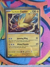 Team Rocket's Zapdos 70/182 - Destined Rivals - Cosmo Holo promo