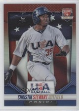 2014 USA Baseball Box Set Red White & Blue Prizm 83/149 Christin Stewart #24 d4y