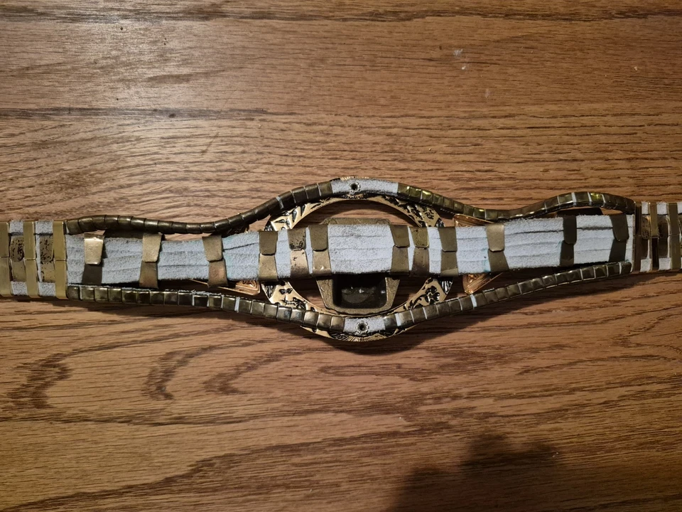 Hecho a mano - 1980 - CINTURÓN DE CUERO Y METAL - TALLA PEQUEÑA -. Nunca Usado - Súper BIEN HECHO Foto 4 de 4