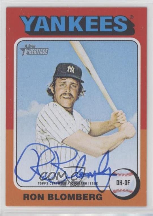 2024 Topps Heritage Real One Auto Ron Blomberg #ROA-RB Auto 0t0b