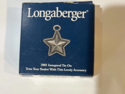 Longaberger Inaugural Star Tie-On 2001 Collectors Club New Opened Box Vintage