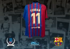 Ferran Torres Signed Auto FIFA Soccer #11 FCB Jersey Beckett COA KR1
