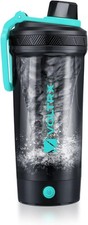 Electric Protein Shaker Bottle USB Rechargeable Mixer Cup Tritan BPA Free 24Oz