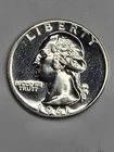 1961 US Mint Proof Washington Quarter 25c Silver PR+