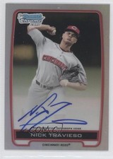 2012 Bowman Draft Chrome Picks Refractor Nick Travieso #BCA-NT Auto 4c5