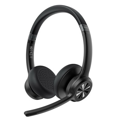 TECKNET Wireless Headset, Bluetooth Headset with AI Noise Cancelling Microphone