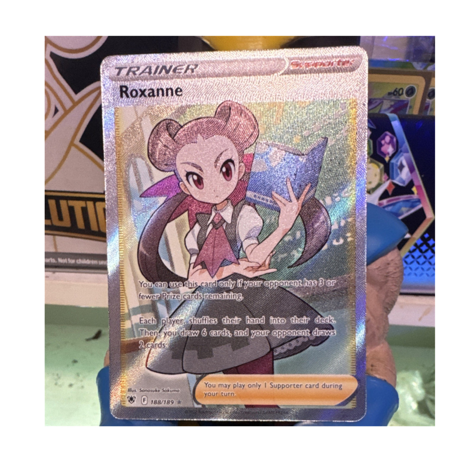 Pokémon TCG Roxanne Full Art Ultra Rare Holo 188/189 Astral Radiance EN