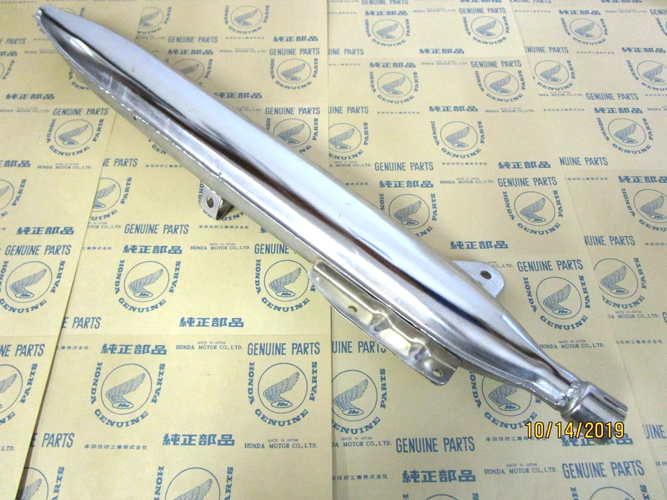 HONDA C200, Honda CA200 Honda 90 Touring Muffler NOS 18300-030-010 - Image 4 of 4