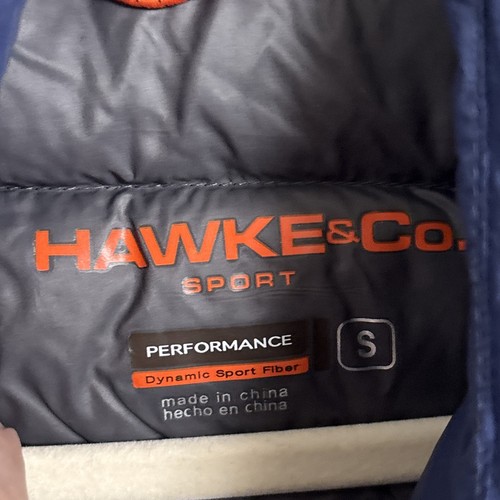 Hawke Vest Small Blue Down Puffer Quilted Lightweight Packable Zip Outdoor Nylon - Picture 7 of 11