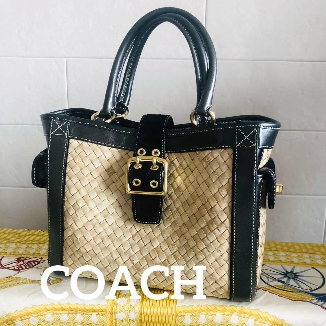 Coach Turn Lock Bags & Women's Straw Exterior for sale | eBay