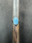 4.2g VTG Sterling Silver 925 Larimar Ring Size 7 Jewelry Lot M