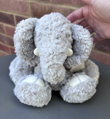 Jellycat Rollo Elefant klein grau & weiß Plüschtier Kuscheltier, nicht mehr produziert Neu mit Etikett