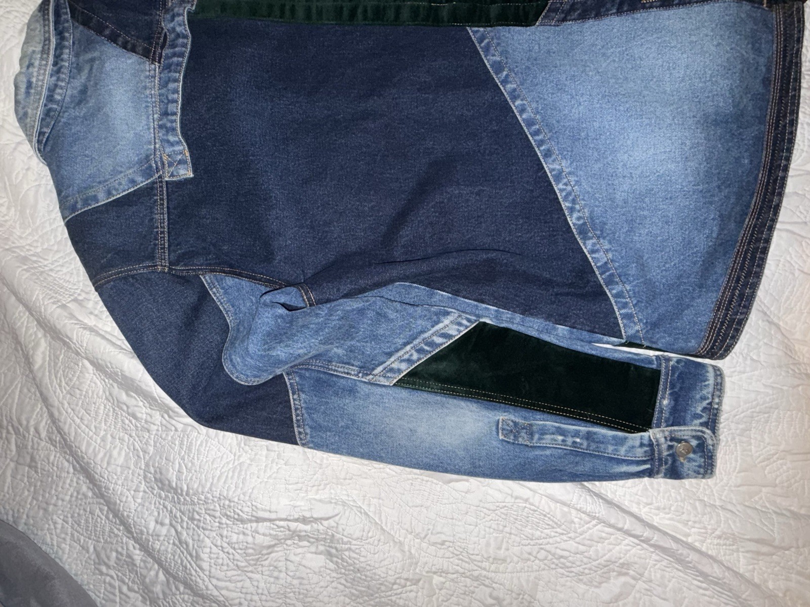 OFF WHITE Virgil Abloh denim patchwork jacket FAL… - image 16