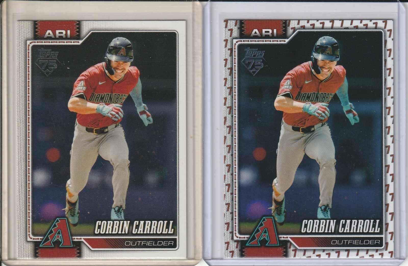 2026 Topps Series 1 Corbin Carroll Player Number Variation #314 + Base