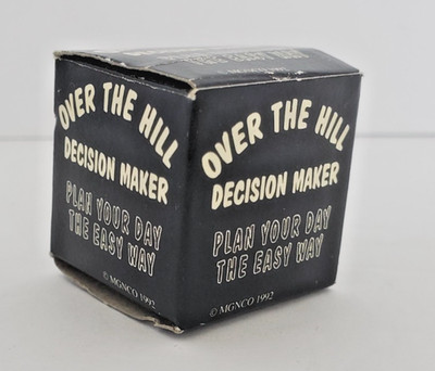 Novelty Over the Hill Decision Maker by Monco 1992 Make Decisions Easily