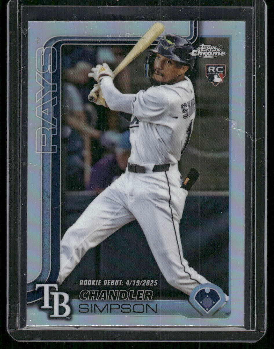 2025 Topps Chrome Update Chandler Simpson Rays RC#USC179 Refractor