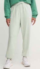 adidas Womens Essential 3 Stripe Joggers S M Green Loungewear Sweatpants IY4236