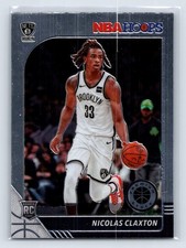 2019-20 Hoops Premium Stock #241 Nicolas Claxton Brooklyn Nets RC