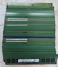 LOT of 29 4GB Desktop DIMM non-ECC 2133 2400 DDR4 RAM Memory Major Brands