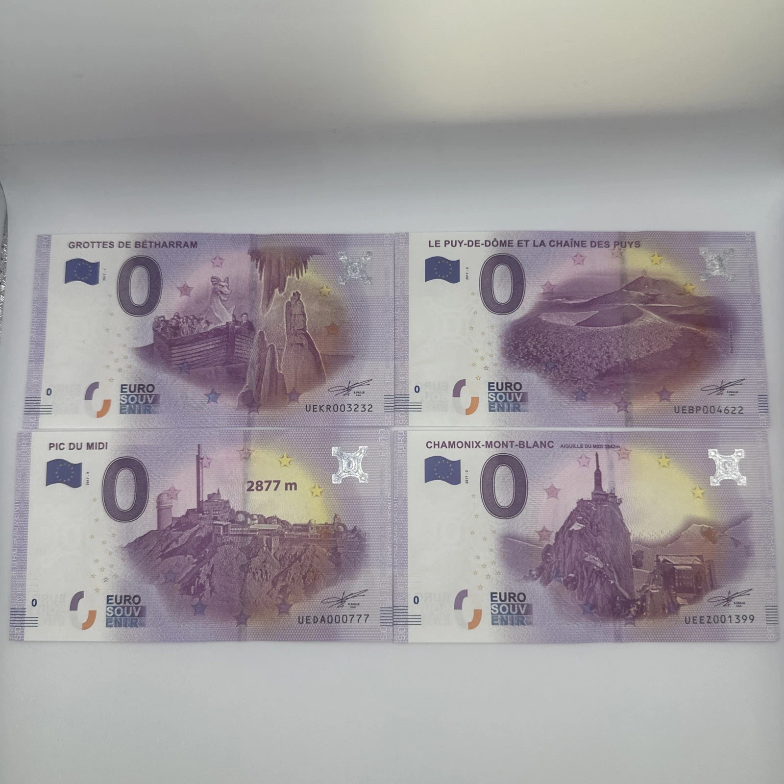 Billet Zéro 0 € Euro Touristique / Souvenir 2017
