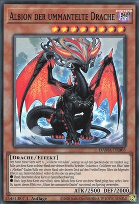 YuGiOh Albion der ummantelte Drache DAMA-DE008 Super Rare NM 1st