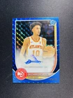 2025-26 Topps Bowman Chrome Auto Zaccharie Risacher Blue Geometric /150 EF81