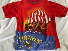 Lego Vintage Kids T Shirt 1991 Pirates Made in USA 100% Cotton size 7-8 EUC
