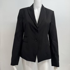 NWT 159 Ann Taylor Two-Button Blazer Women s Size 4 Black