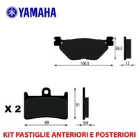 BremsbelÄGe Vorne UND Hinten Yamaha T-MAX XP530 SX ABS 530 2018 2019