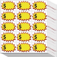 300 Pcs Garage Sale Stickers 2 x 3 , Removable Adhesive Yard Sale Price St...