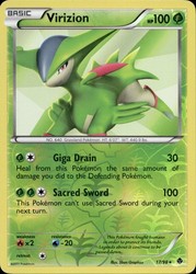 Virizion 17/98 Reverse Holo Black & White Emerging Powers