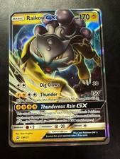 Raikou GX SM121 Promo Holo Ultra Rare Pokemon Card Sun & Moon