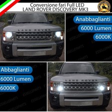 CONVERSIONE FARI FULL LED PER LAND ROVER DISCOVERY MK3 III 6000K BIANCO CANBUS