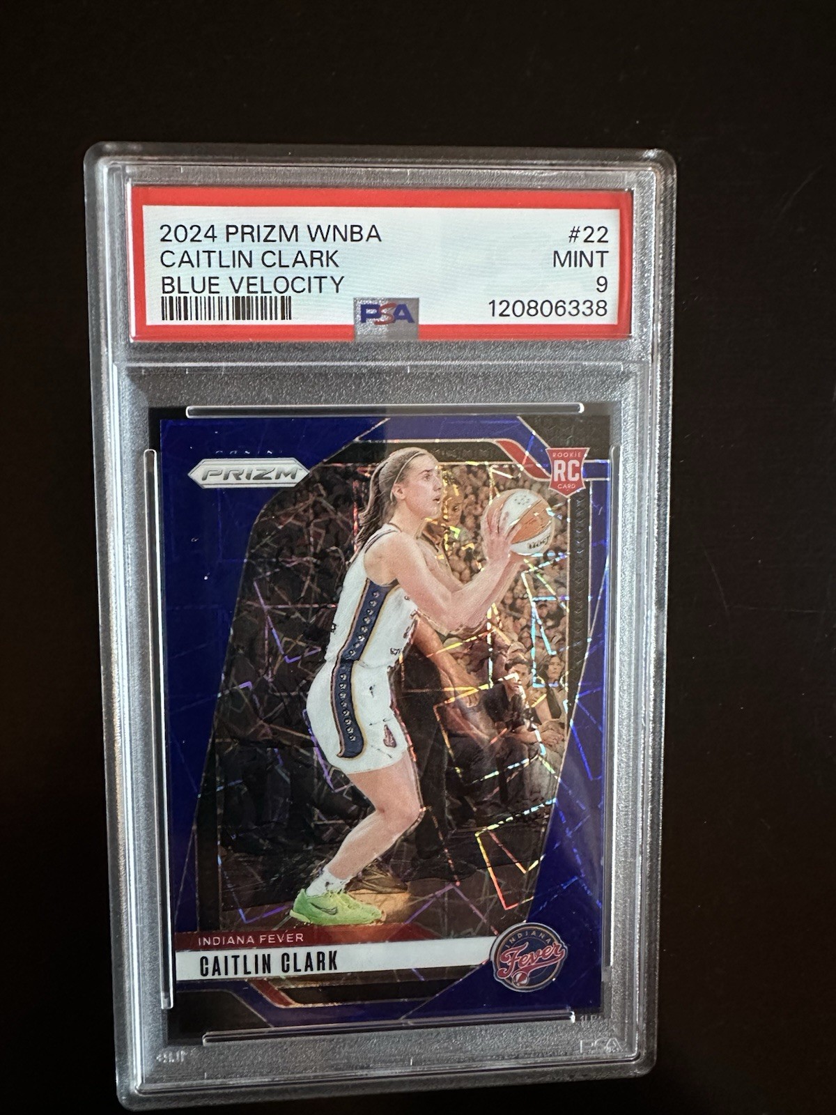 2024 Panini Prizm WNBA - Caitlin Clark #22 Blue Velocity Prizm (RC)
