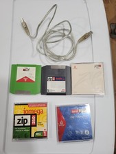 5x zip disks OEM cable for Iomega USB Zip Drives 100 250 750 100MB 250MB 750MB