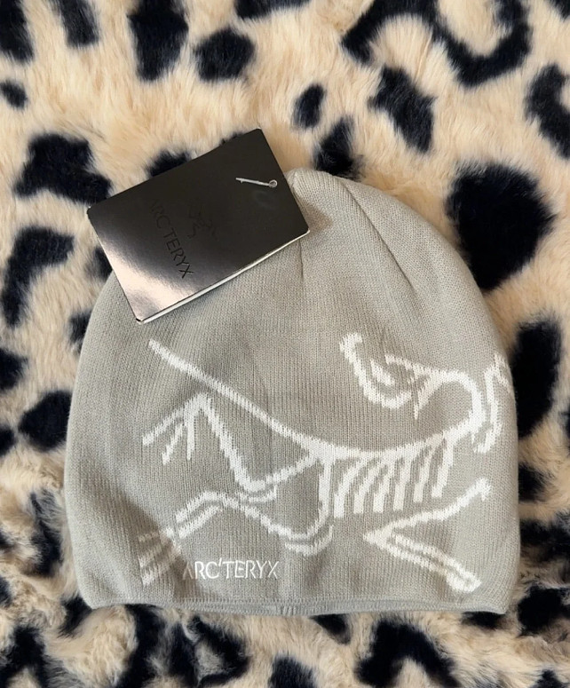 Arc'teryx Bird Head Toque Ash Gray Wool Knit Beanie Winter Ski Hat Unisex - SALE