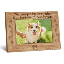 Memorial Picture Frame 4x6, Pet Memorial Frame, Wooden Photo Frame with Woode...