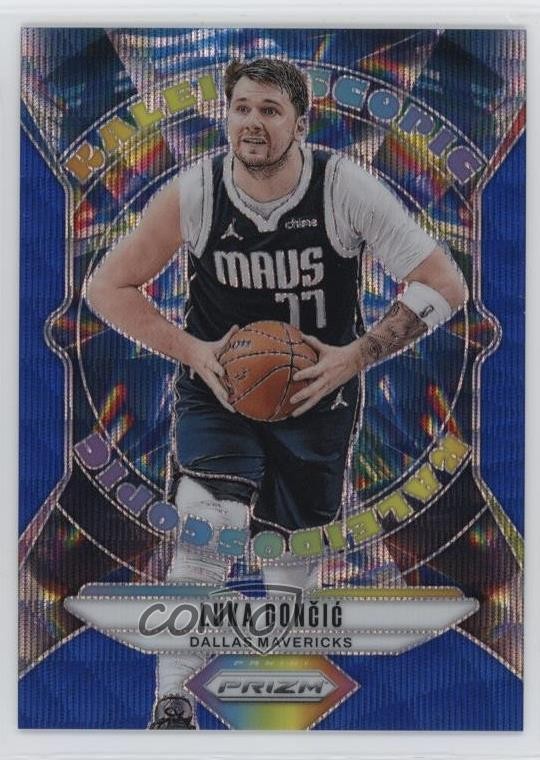 2024-25 Panini Prizm Kaleidoscopic Blue Wave Prizm 65/175 Luka Doncic #14 10vb