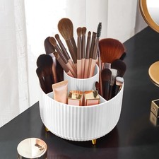 360 Rotating Makeup Organizer for Vanity Adjustable Cosmetic Display Case