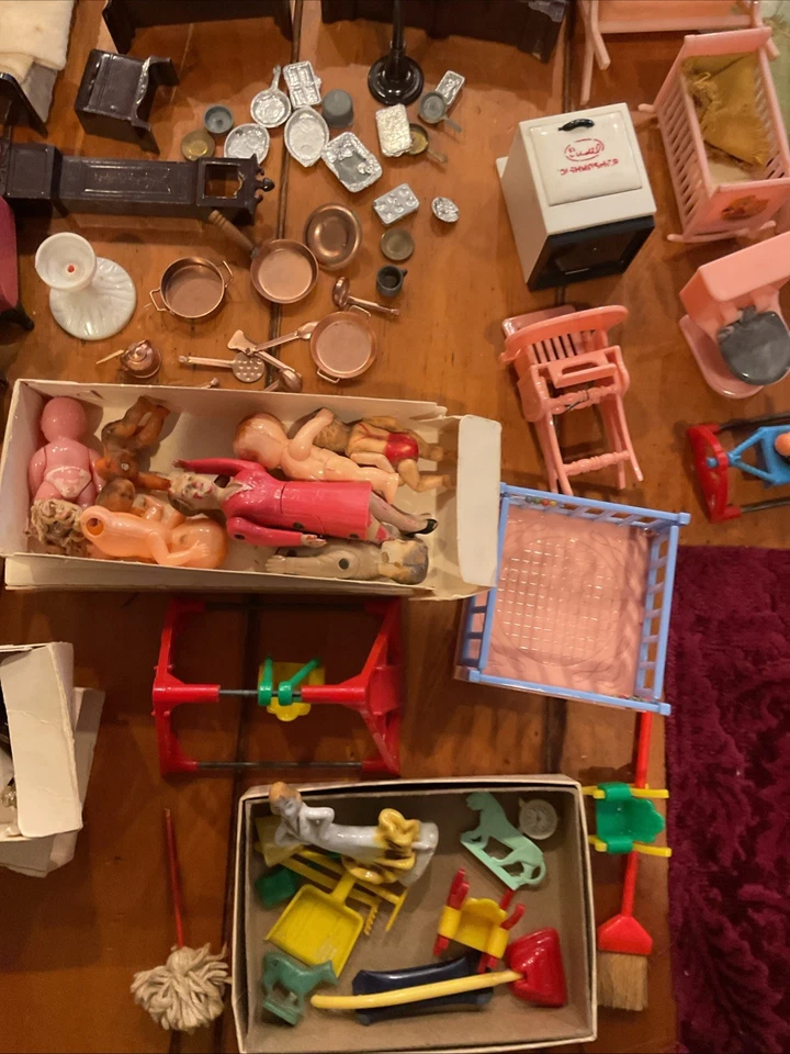 Винтажная идеальная мебель для кукольного домика смешанный лот недвижимость найти как есть @200 штук - Изображение 4 из 4