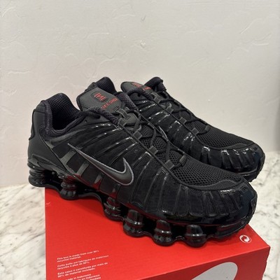 Nike Shox TL 'Black Red Hematite' AV3595-002 Men's Size 12