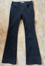 OUI Crosby flared Hose Jeans Schlaghose Schwarz Gr. 42