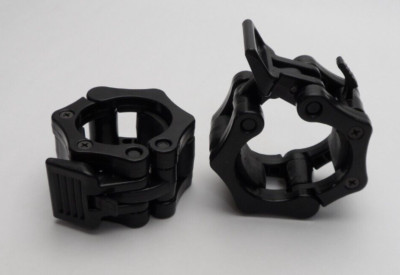 2 Inch Olympic Barbell Clamps Lock Clip Quick Release Collars Black