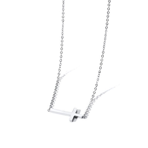 Elegant Cross Women Choker Necklace Stainless Steel Chain Trendy Female Jewelry - Picture 13 of 15