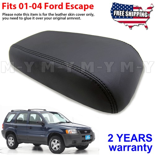 Fit 2001 2002 2003 2004 Ford Escape Center Console Lid Armrest Vinyl Cover Black eBay