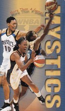 2000 WASHINGTON MYSTICS WNBA BASKETBALL POCKET SCHEDULE 