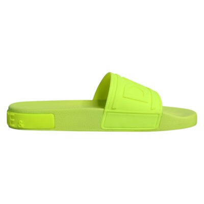 DOLCE GABBANA Shoes Green Rubber Slides Sandals
