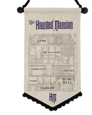 The Haunted Mansion Map Sign New with Tags