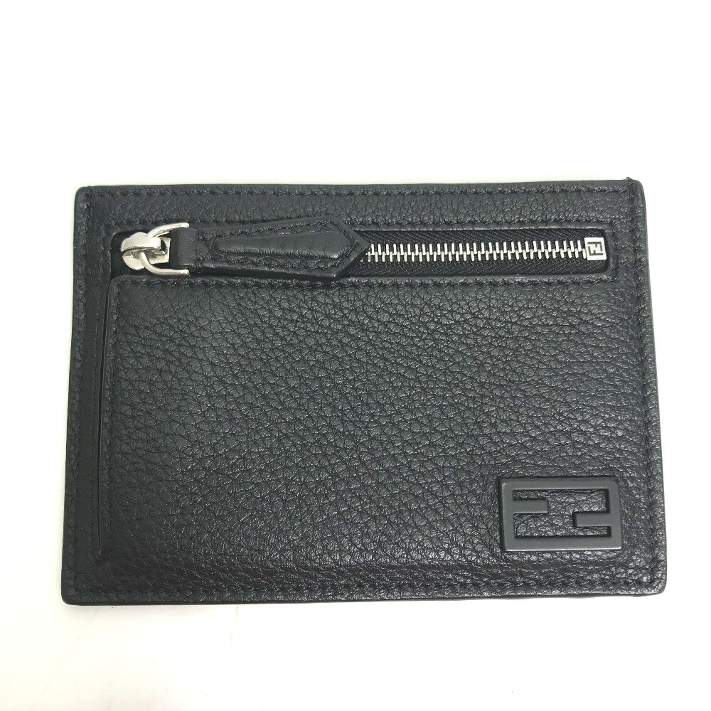 FENDI 7M0310 Fragment case logo Coin Compartment Wallet coin purse 
