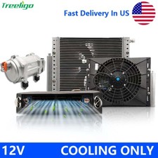 12v Electric Car Air Conditioner Universal Ac Unit With Compressor Evaporator